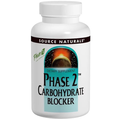 Трави Source Naturals Біла Квасоля Фаза 2, 500 мг, Phase 2 Carbohydrate Blocker, 30 таблеток (SN1559)