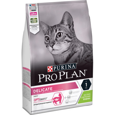 Сухий корм для кішок Purina Pro Plan Delicate Lamb зі смаком ягняти 3 кг (7613035846708)