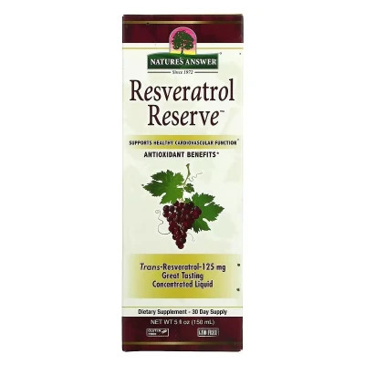 Антиоксидант Nature's Answer Ресвератрол, Resveratrol Reserve, 150 мл (NTA-26177)