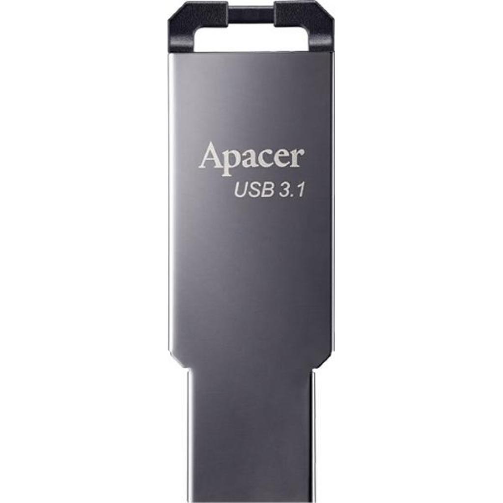 USB флеш накопичувач Apacer 64GB AH360 Ashy USB 3.1 Gen1 (AP64GAH360A-1)