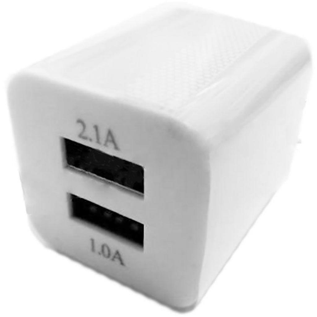 Зарядний пристрій Toto TZH-49 Travel charger 2USB 2.1A White (F_52769)