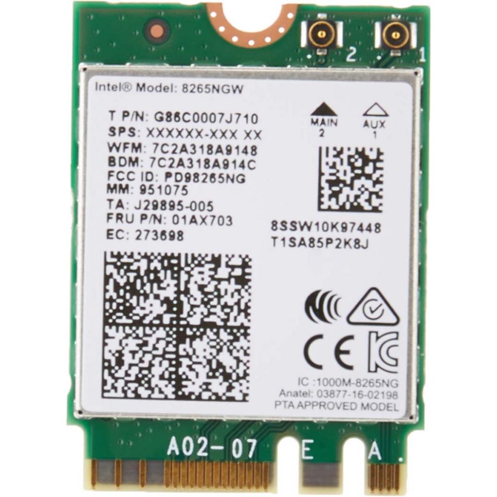 Мережева карта Wi-Fi INTEL 8265.NGWMG.S M.2 key E (8265.NGWMG.S 951075)