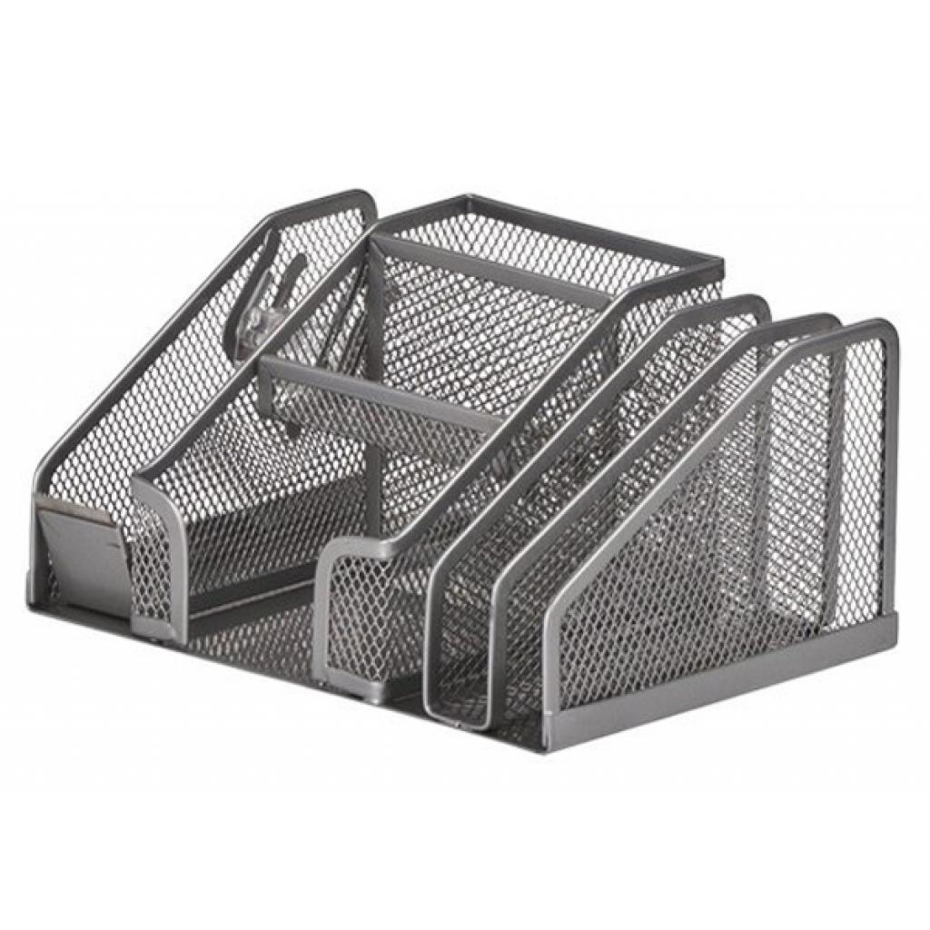 Підставка для дрібниць Buromax 210x150x100 мм, wire mesh, silver (BM.6241-24)