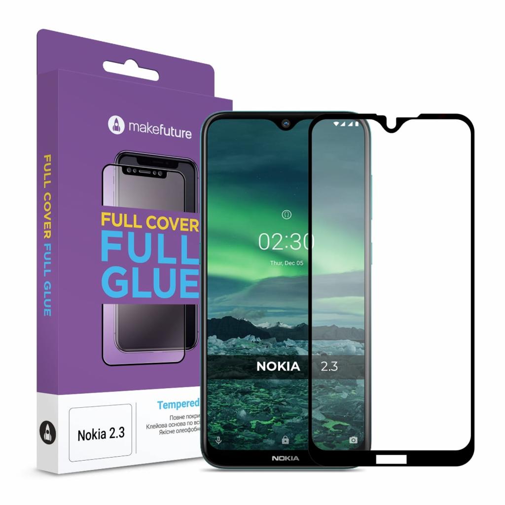 Скло захисне MakeFuture Nokia 2.3 Full Cover Full Glue (MGF-N23)