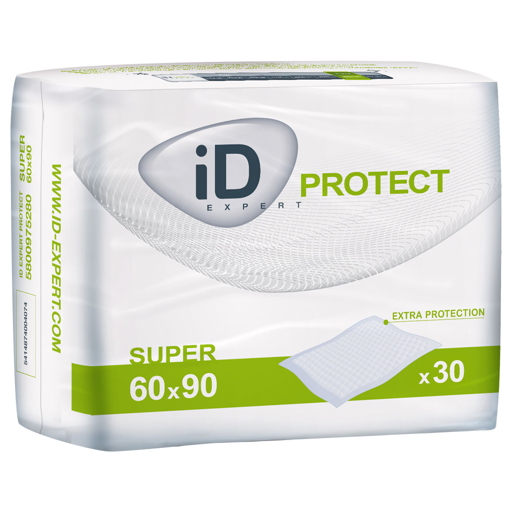 Пелюшки для малюків ID Proteсt Super 90 x 60 см. 30 шт. (5411416047940)