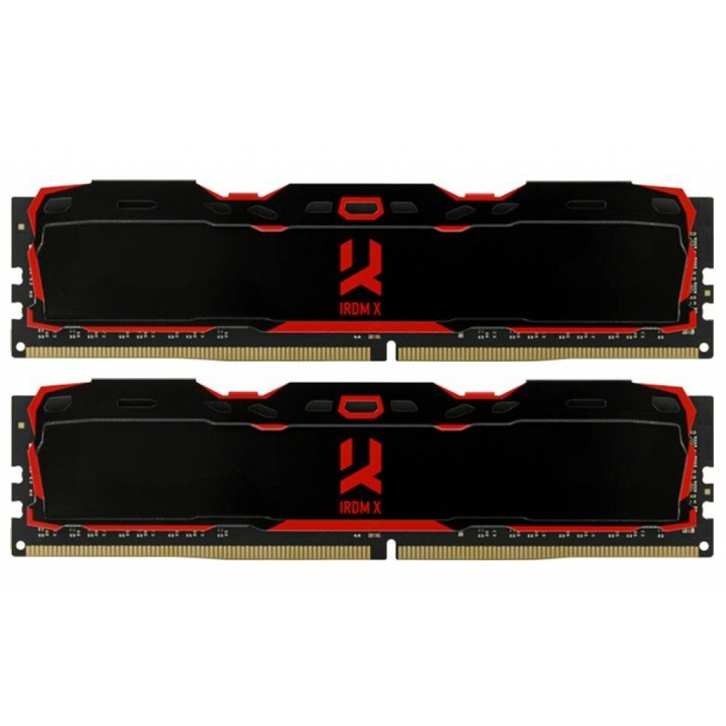 Модуль пам'яті для комп'ютера DDR4 16GB (2X8GB) 3200 MHz IRDM X Black Goodram (IR-X3200D464L16SA/16GDC)