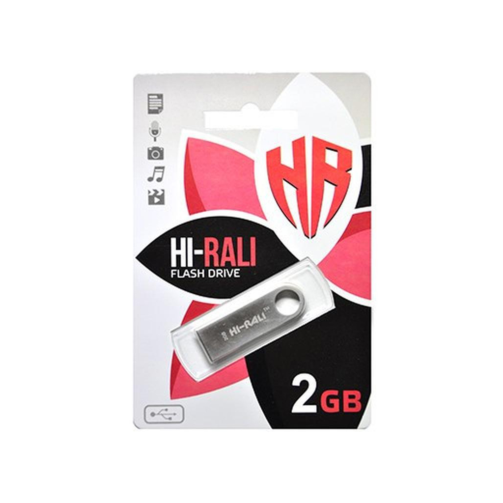 USB флеш накопичувач Hi-Rali 2GB Shuttle Series Black USB 2.0 (HI-2GBSHBK)