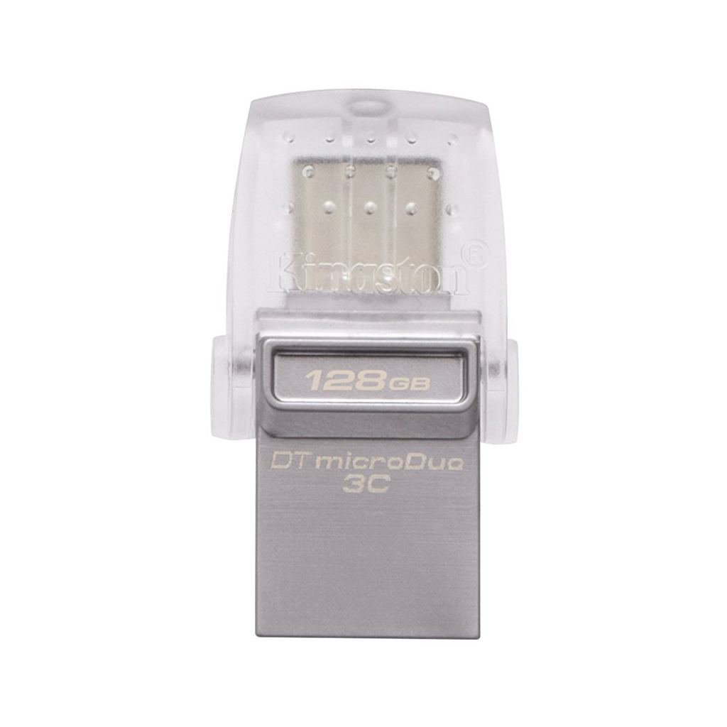 USB флеш накопичувач Kingston 128GB DataTraveler microDuo 3C USB 3.0/Type C (DTDUO3C/128GB)