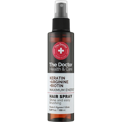 Спрей для волосся The Doctor Health & Care Keratin + Arginine + Biotin Максимум енергії 150 мл (8588006042863)