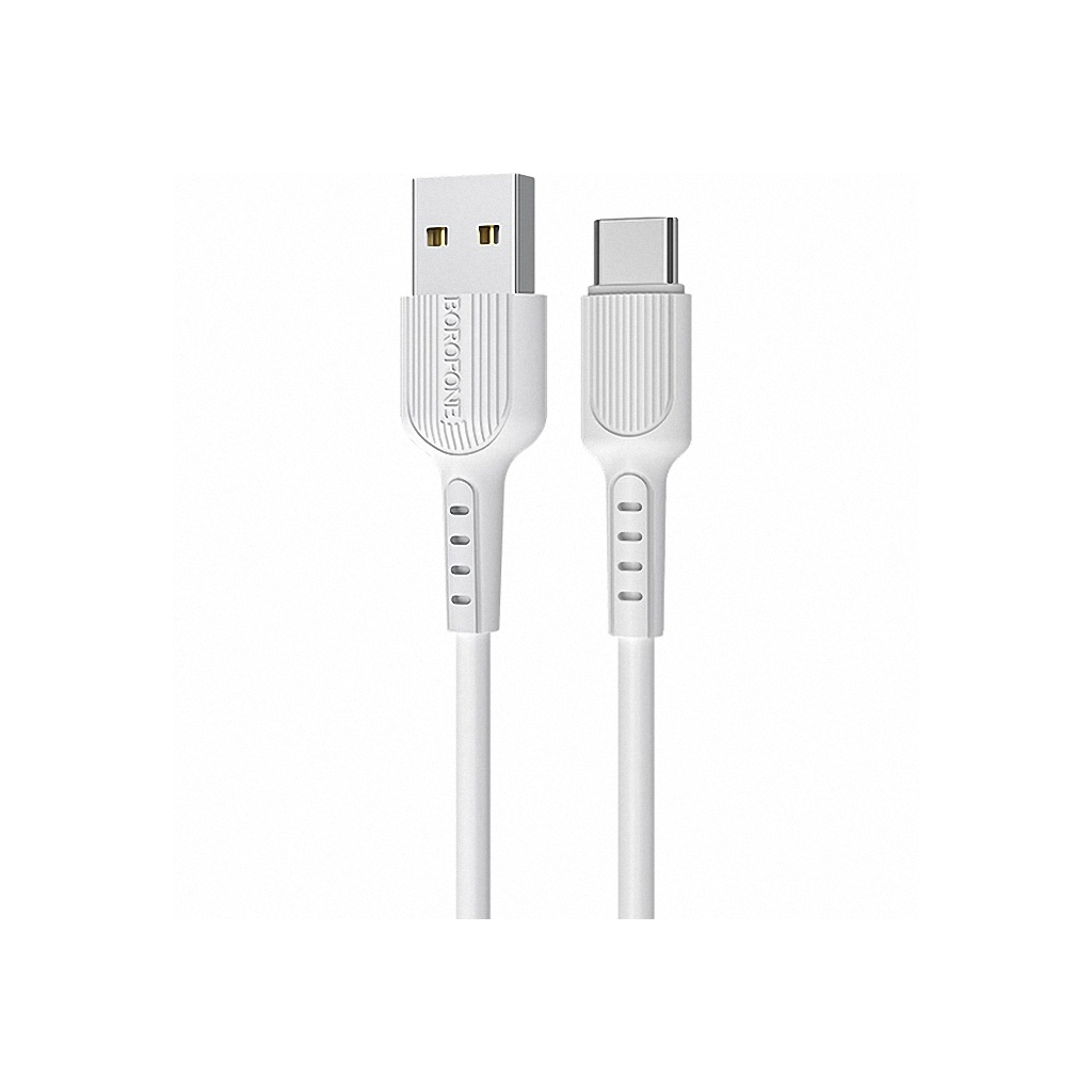 Дата кабель USB 2.0 AM to Type-C 1.0m BX16 Easy 2A White BOROFONE (BX16CW)