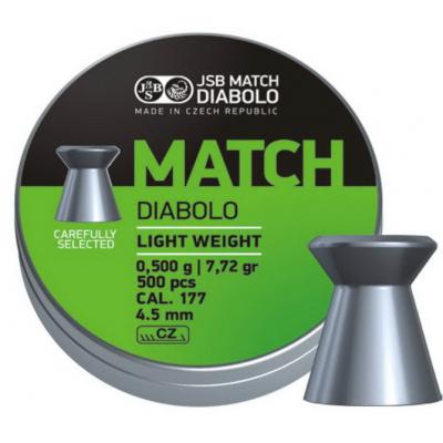 Пульки JSB Match Diabolo light 4.51мм, 0.475г (500шт) (000006-500)