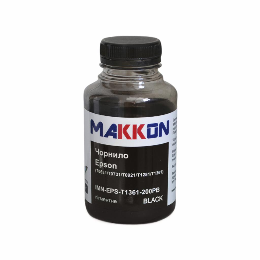 Чорнило Makkon Epson T0631/T0731/T0921/T1281/T1361 200г pigmented black (IMN-EPS-T1361-200PB)