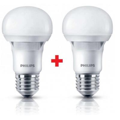 Лампочка Philips LEDBulb E27 5-40W 230V 3000K A60 Essential (1+1) (8717943885329)