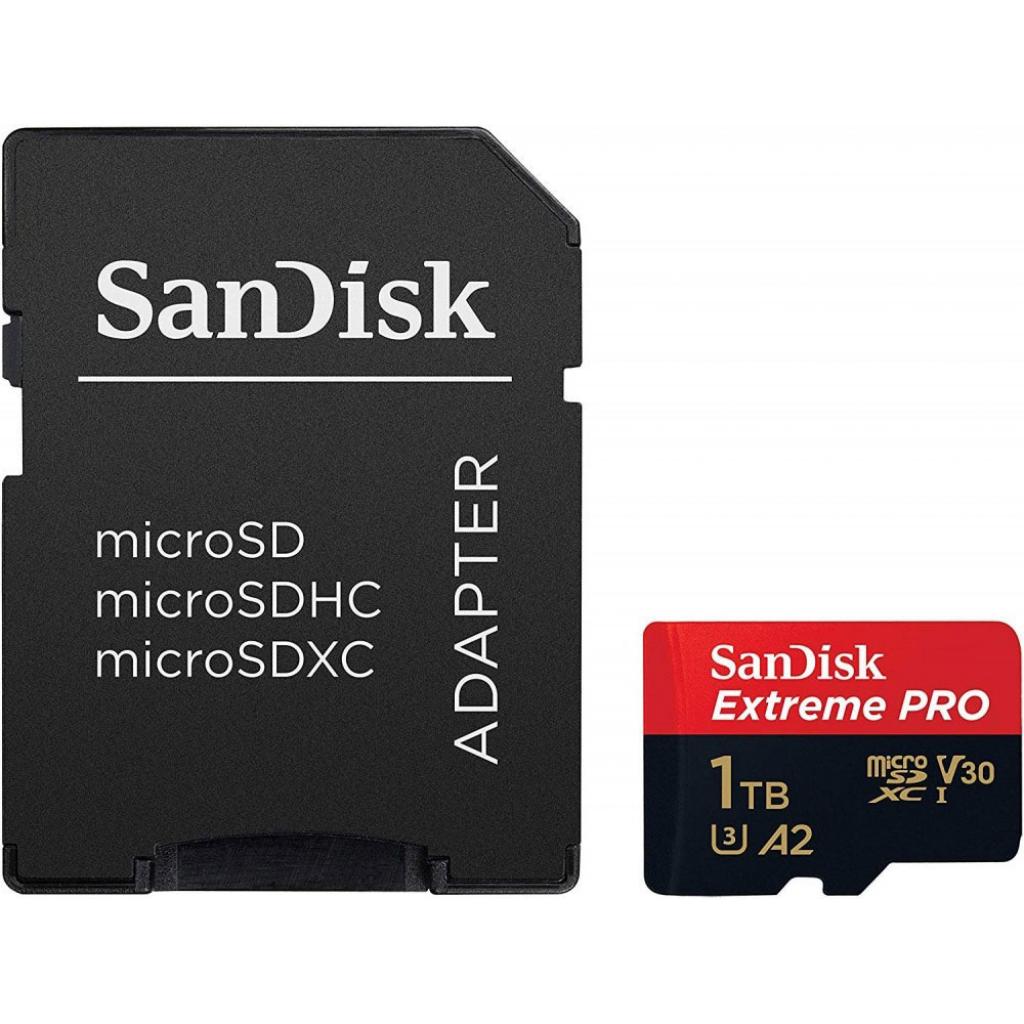 Карта пам'яті SanDisk 1TB microSDXC class 10 A2 V30 UHS-I U3 Extreme PRO (SDSQXCZ-1T00-GN6MA)