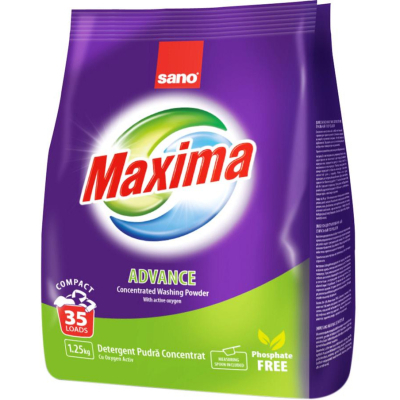 Пральний порошок Sano Maxima Advance 1.25 кг (7290010935314)