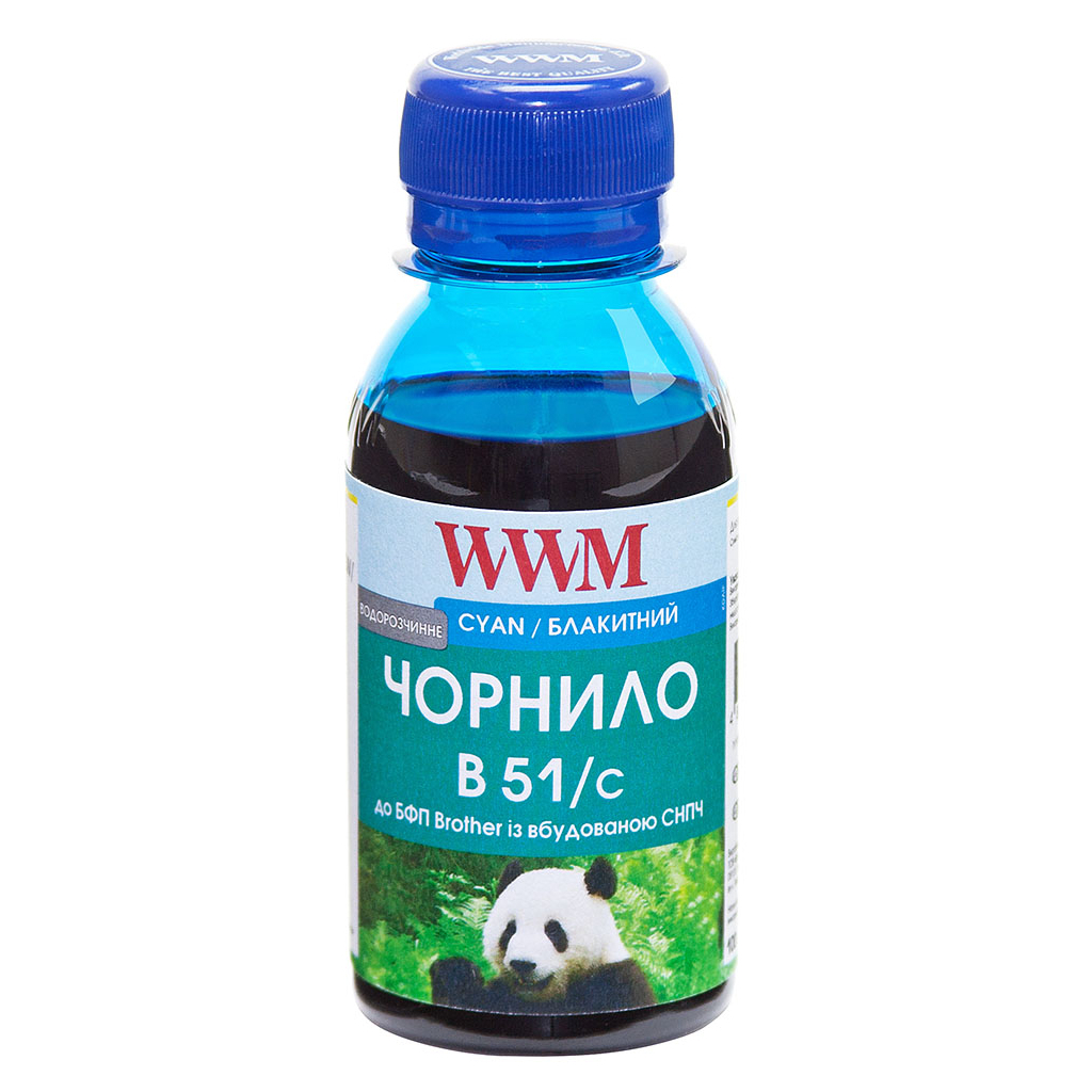 Чорнило WWM Brother DCP-T300/T500W/T700W 100г Cyan Water-soluble (B51/C-2)