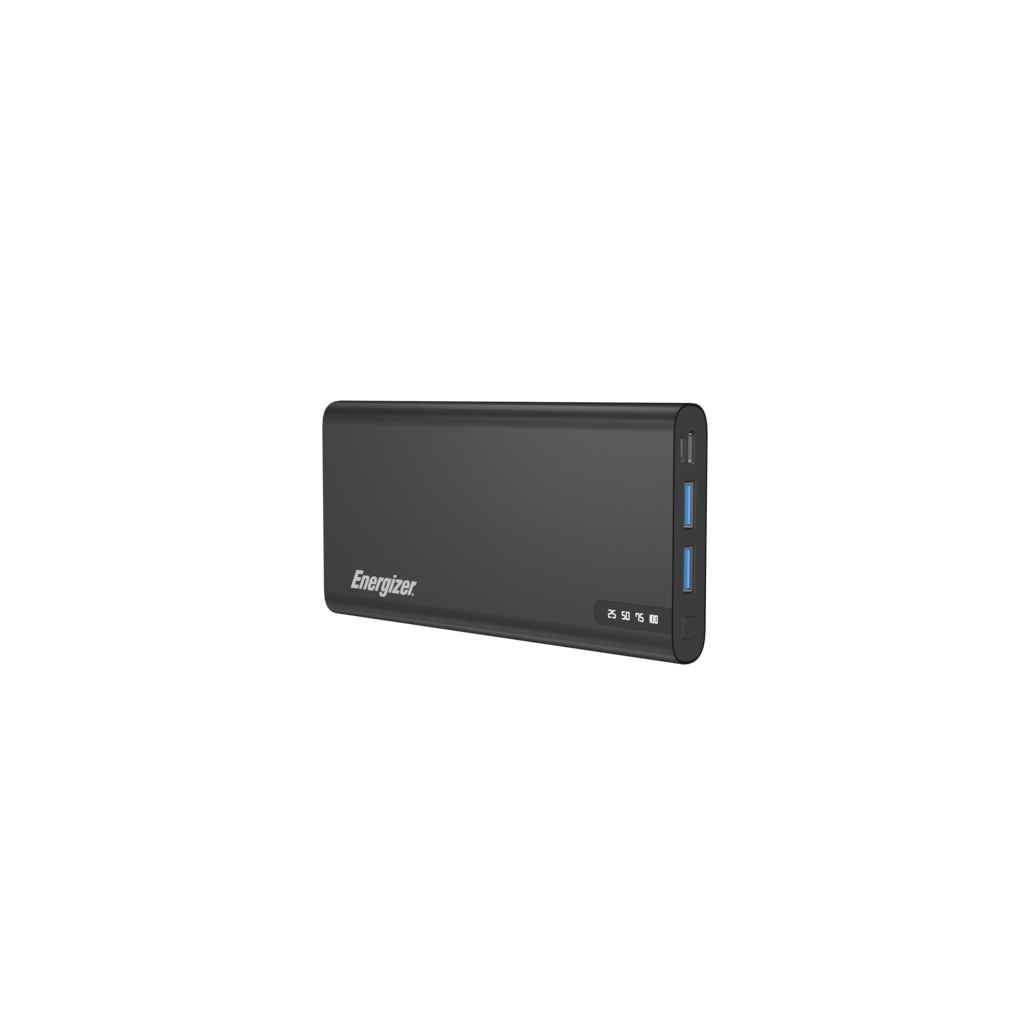 Батарея універсальна Energizer 10000 mAh 18W/PD2.0, USB-C/QC, 2*USB-A/QC, black (UE10047PQ (B) / 6738833)