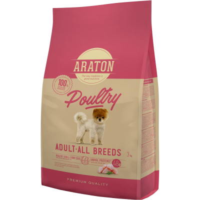 Сухий корм для собак ARATON Poultry Adult All Breeds 3 кг (ART45963)