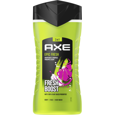 Гель для душу AXE 3 в 1 Epic Fresh 250 мл (8720181204081)