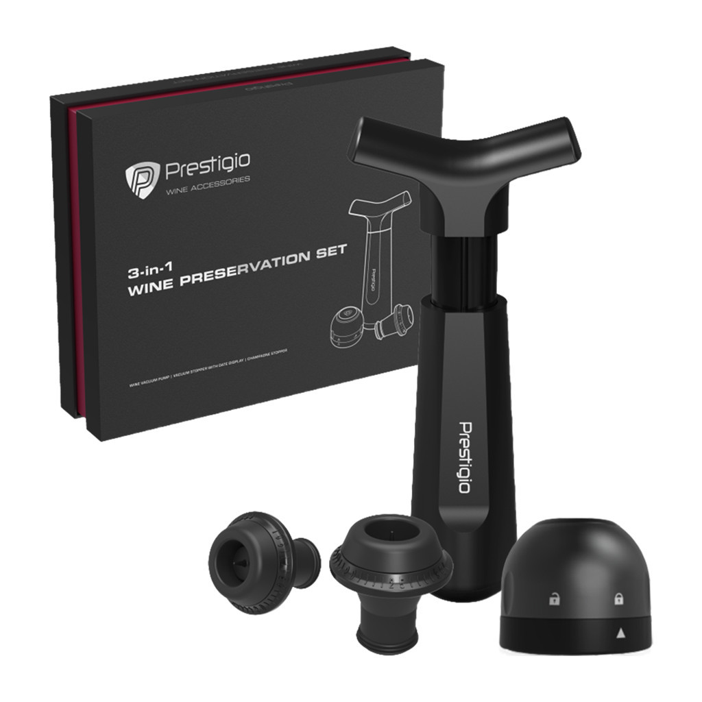 Винний набір Prestigio Manual Vacuum Wine Stopper (PWA102PS)