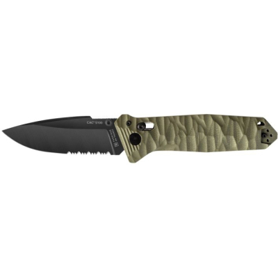 Ніж Outdoor CAC Nitrox Serrator PA6 Khaki (11060113)