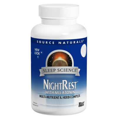 Вітамінно-мінеральний комплекс Source Naturals Комплекс для Нормалізації Сну, NightRest, 50 таблеток (SN0357)