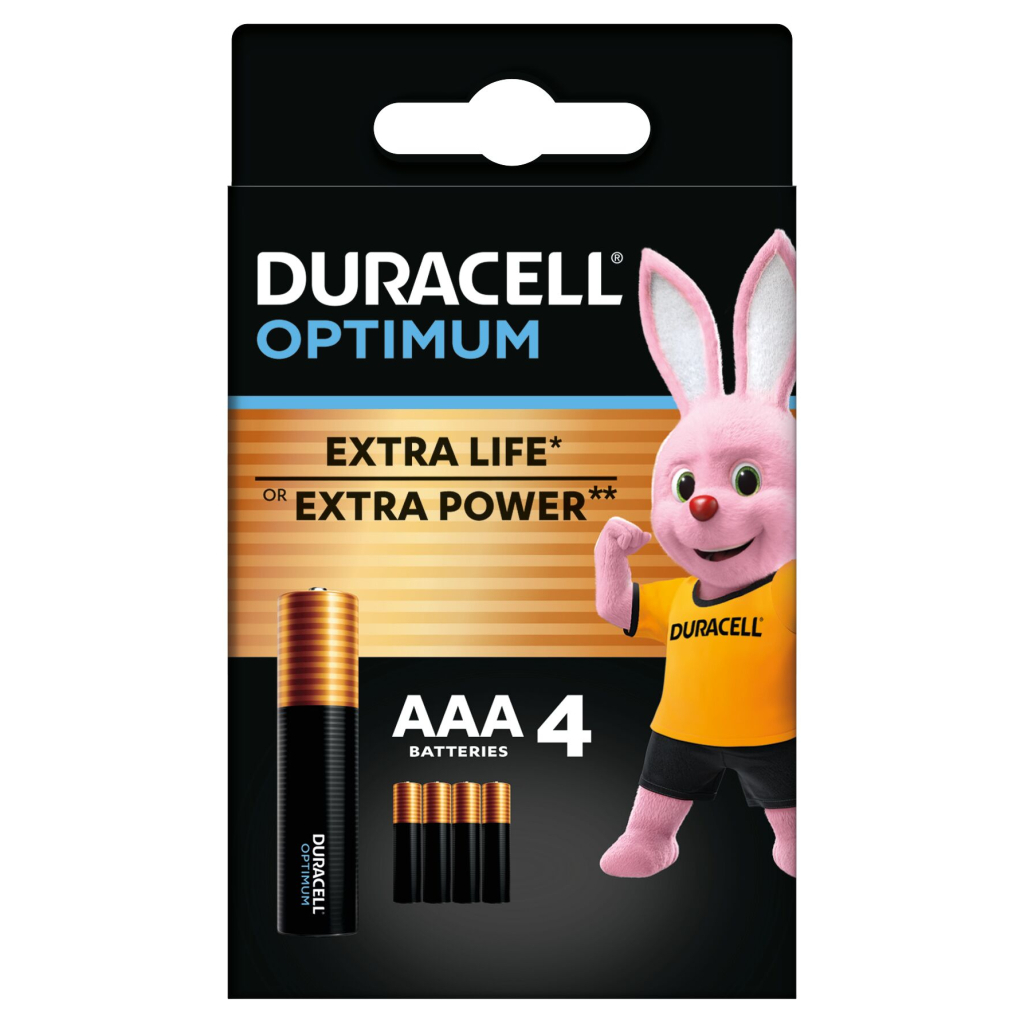 Батарейка Duracell AAA Optimum LR03 * 4 (5015596)