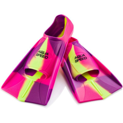 Ласти Aqua Speed Training Fins 137-93 7933 рожевий, фіолетовий, жовтий 37-38 (5908217679338)