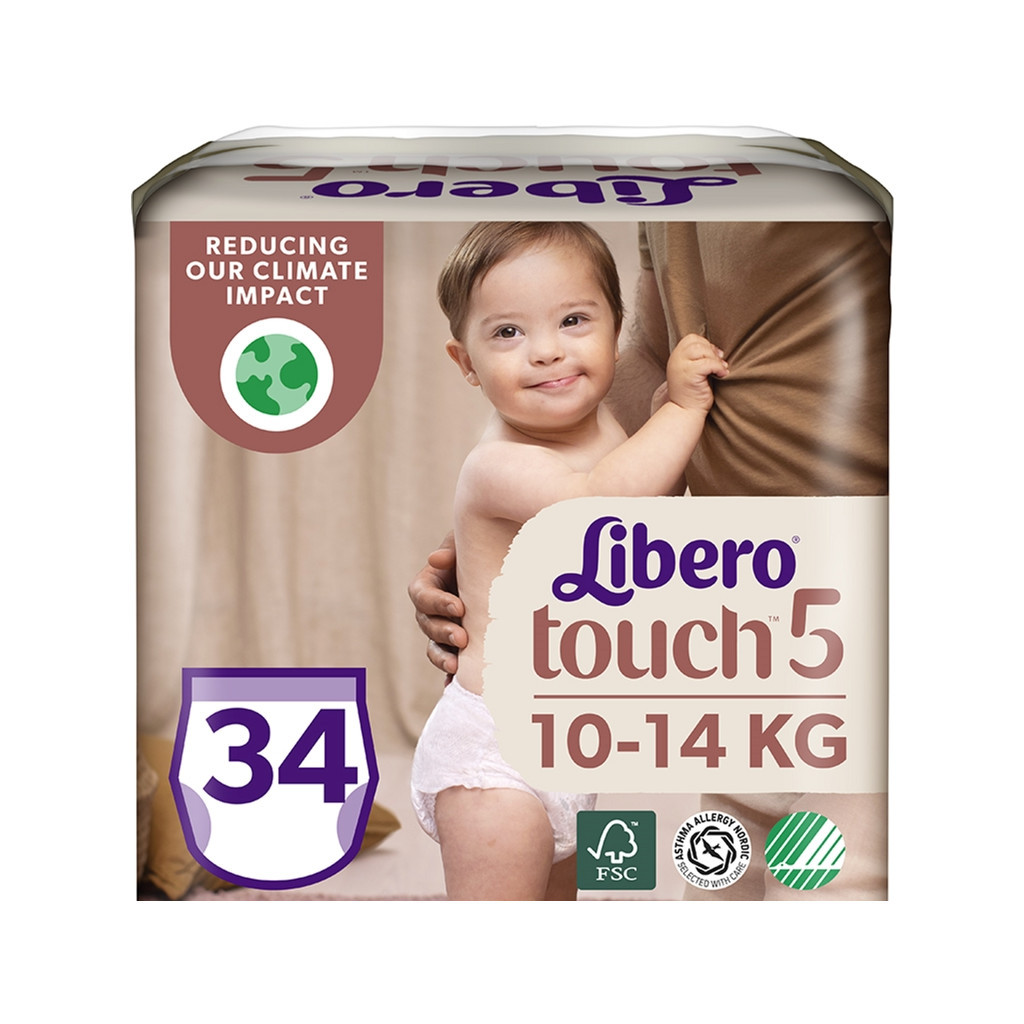 Підгузок Libero Touch 5 10-14 кг 34 шт (7322541092003)