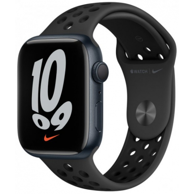 Смарт-годинник Apple Watch Series 7 Nike GPS 45mm Midnight Aluminium Case with An (MKNC3UL/A)