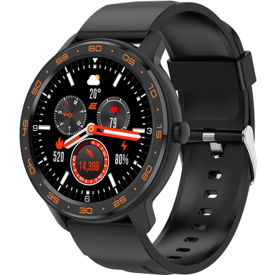 Смарт-годинник 2E Alpha X 46 mm Black-Orange (2E-CWW30BKOR)