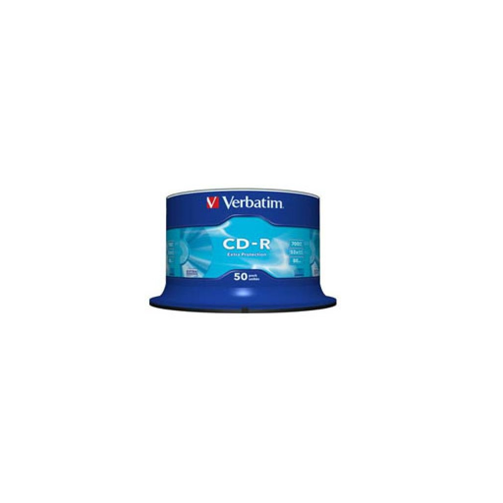 Диск CD Verbatim CD-R 700Mb 52x Cake box 50 Extra (43351)