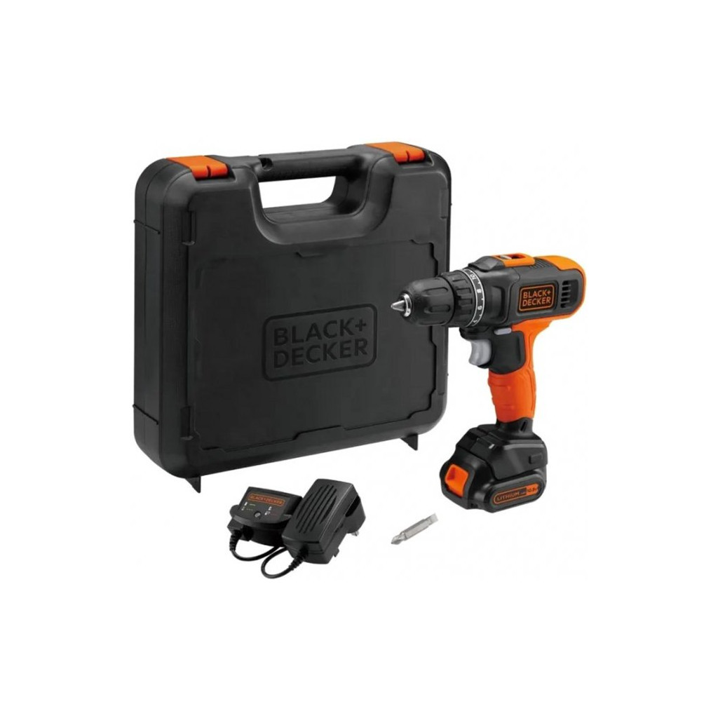 Шуруповерт Black&Decker FatMax, Li-lon 18 В, 26 Нм, 2 АКБ + ЗП, кейс (BCD7122CK)