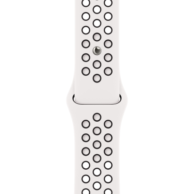 Ремінець до смарт-годинника Apple 45mm Nike Sport Band Summit White/Black (MPH13ZM/A)