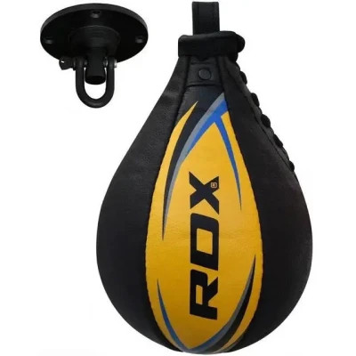 Груша боксерська RDX 2Y Boxing Speed Ball Leather Multi Yellow/Blue (2SBL-S2YU)