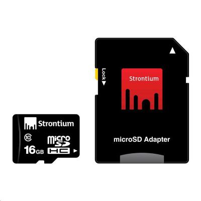 Карта пам'яті Strontium Flash 16G microSDHC Class 10 (SR16GTFC10A)