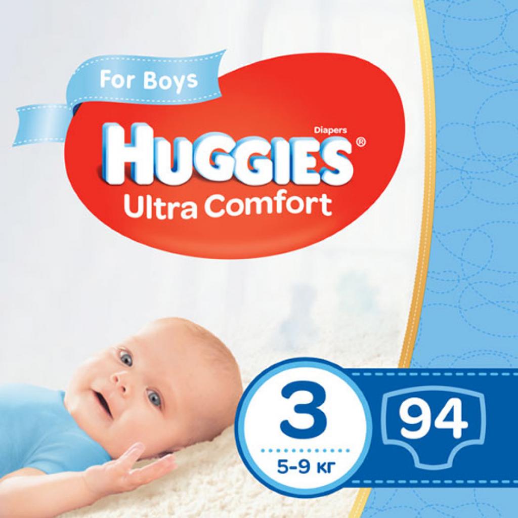 Підгузок Huggies Ultra Comfort Giga 3 хлопч (5-9кг) 94 шт (5029053543659)