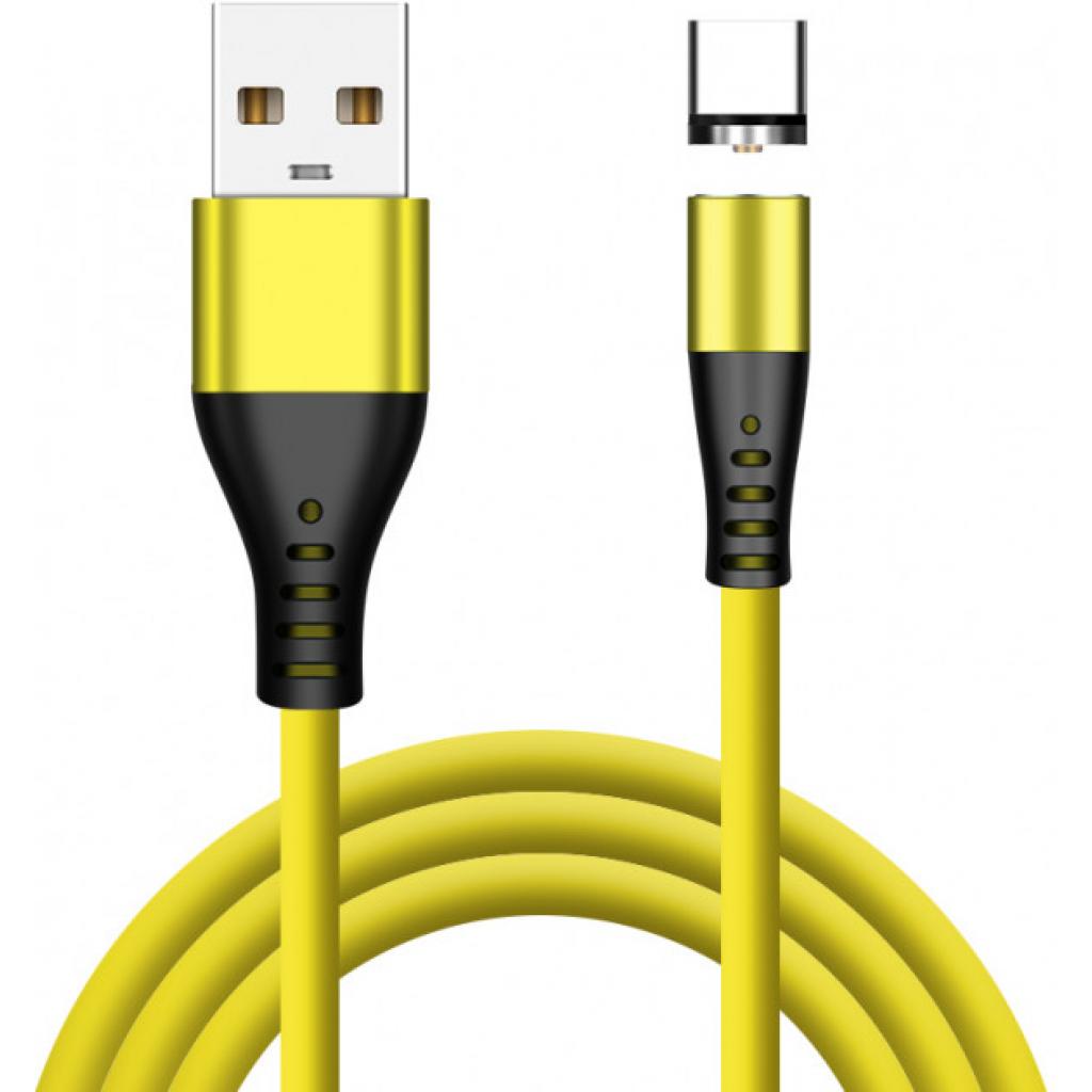 Дата кабель USB 2.0 AM to Lightning + Micro 5P + Type-C 1.0m Liquid Sili XoKo (SC-400MGNT-YL)