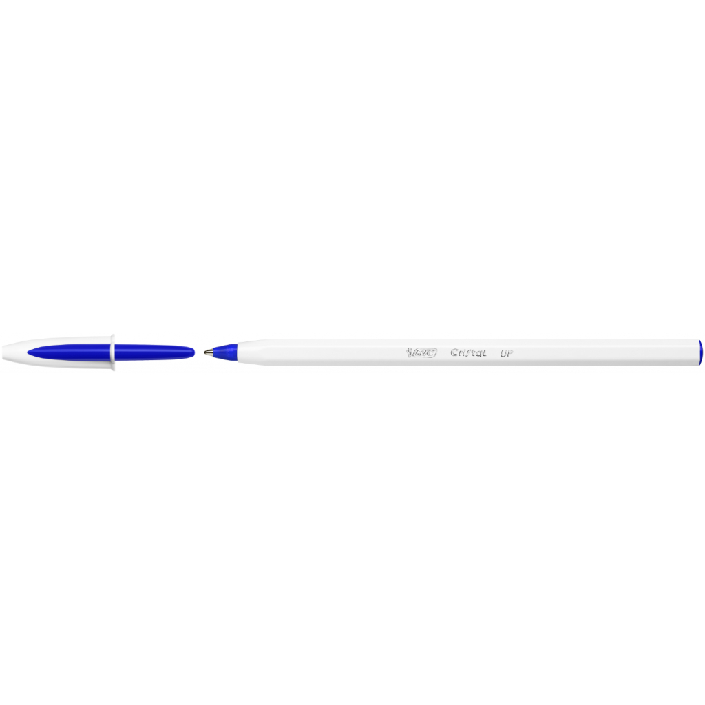 Ручка кулькова Bic Cristal Up з білим шестигранним корпусом Синя (bc949879)