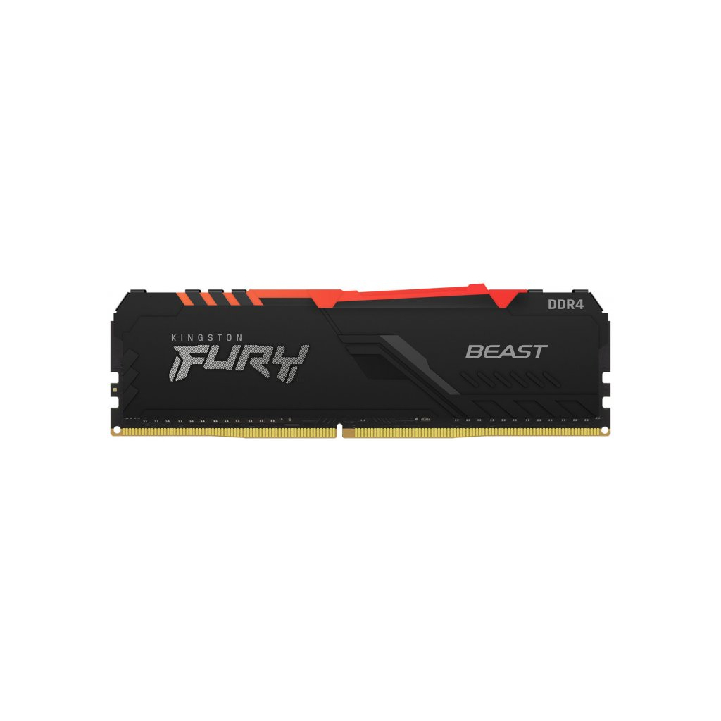 Модуль пам'яті для комп'ютера DDR4 16GB 3000 MHz FURY Beast RGB Kingston Fury (ex.HyperX) (KF430C16BBA/16)