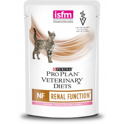 Вологий корм для кішок Purina Pro Plan Veterinary Diets NF Renal Function при хворобах нирок. З лососем 10x85г (7613035221505)