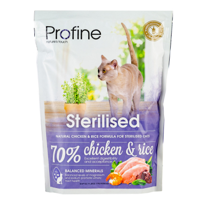 Сухий корм для кішок Profine Cat Sterilised з куркою і рисом 300 г (8595602517664)