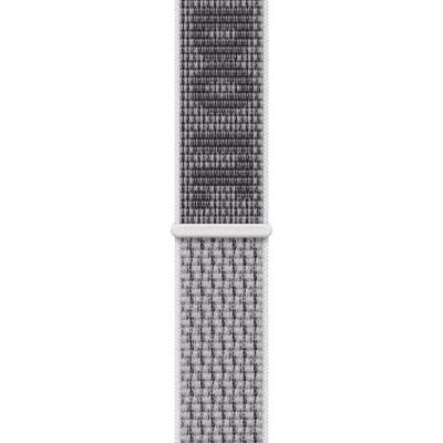 Ремінець до смарт-годинника Apple 45mm Nike Sport Loop Summit White/Black (MPJ03ZM/A)