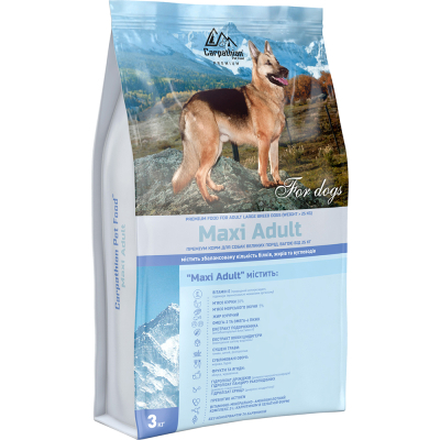 Сухий корм для собак Carpathian Pet Food Maxi Adult 3 кг (4820111140855)