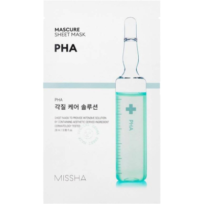 Маска для обличчя Missha PHA Sheet Mask Пілінг-маска 28 мл (8809581456563)