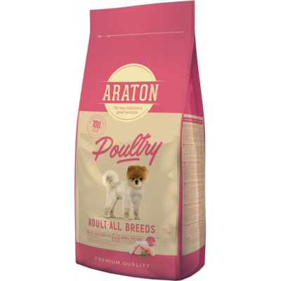 Сухий корм для собак ARATON Poultry Adult All Breeds 15 кг (ART47468)