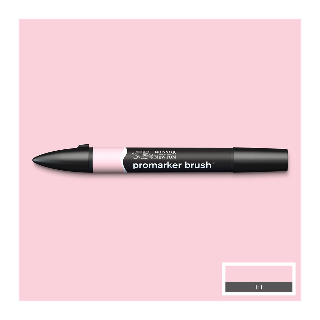 Маркер Winsor&Newton двосторонній Brushmarker, (R519) Блідо-рожевий (884955042823)