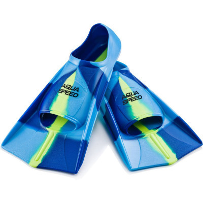 Ласти Aqua Speed Training Fins 137-82 7940 синій, блакитний, жовтий 33-34 (5908217679406)