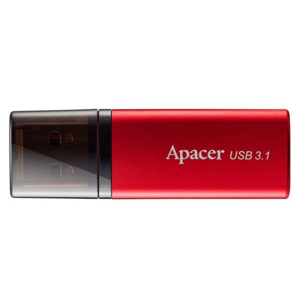 USB флеш накопичувач Apacer 8GB AH25B Red USB 3.1 Gen1 (AP8GAH25BR-1)