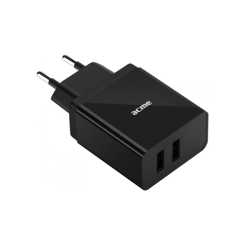 Зарядний пристрій ACME CH204 2-ports Wall charger, 2.4 A (4770070878866)